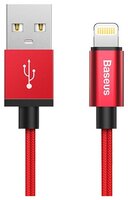 Кабель Baseus Simple Version of AntiLa Series USB - Lightning (CAETRTC) 1 м red