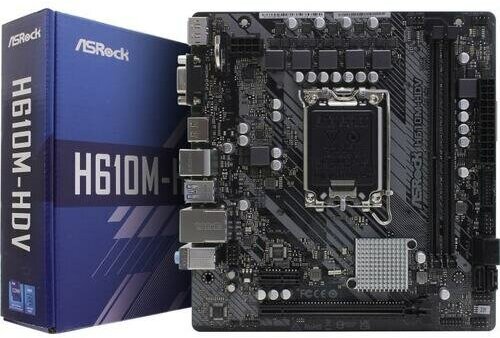 Материнская плата Asrock H610M-HDV, Soc-1700, mATX - фото №7