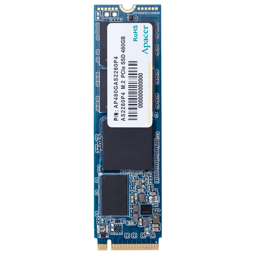 SSD M.2 2280 PCIe 3.0 x4 480GB Apacer AS2280P4, 2100/1500, 3D TLC, 400TBW (AP480GAS2280P4-1)