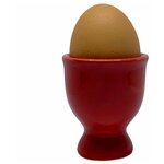 Подставка под яйцо керамическая красная (набор 6 шт.) - изображение