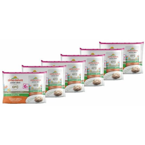 Almo Nature Набор 6 шт. по 55г паучи для Кошек Куриное филе (Multipack Classic Chicken Fillet) 0,33 кг х 6 шт. almo nature набор 6 шт по 55г паучи для кошек с ассорти курицей multipack classic chicken 0 33 кг х 6 шт