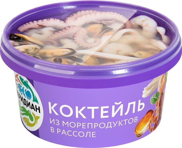 Коктейль из морепродуктов Меридиан в рассоле 430г