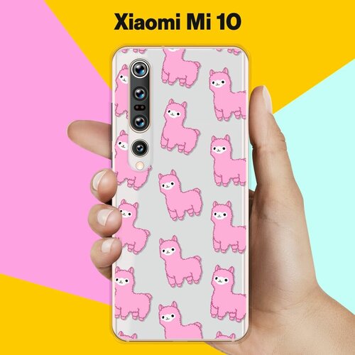 Силиконовый чехол на Xiaomi Mi 10 Узор из лам / для Сяоми Ми 10 силиконовый чехол узор из лам на xiaomi mi 9