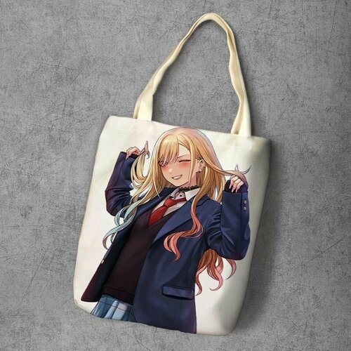 фото Сумка шоппер anime dakimakura, фактура рельефная, мультиколор