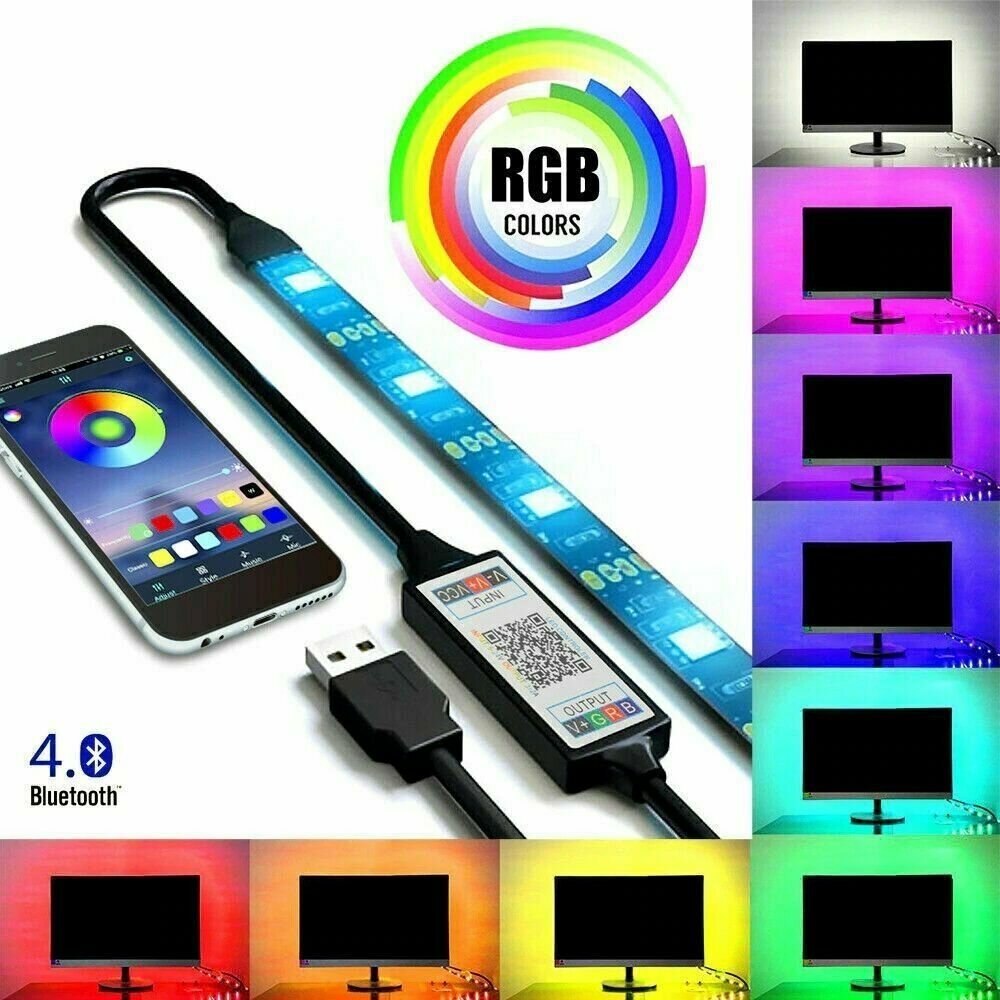 Светодиодная лента Bluetooth 2м Огонек OG-LDL07 RGB