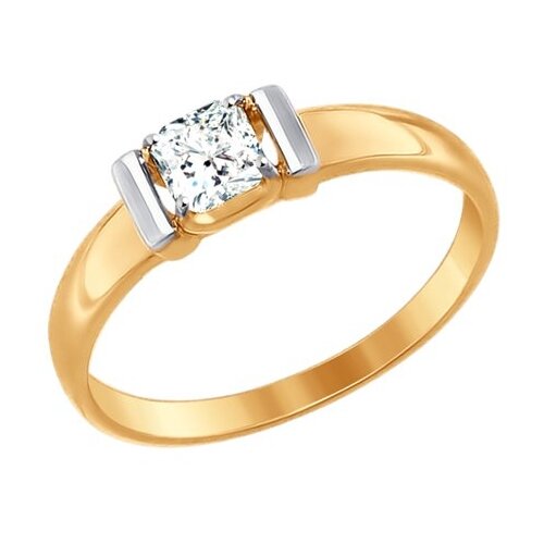 фото Золотое кольцо sokolov 81010314 с swarovski diamant-online