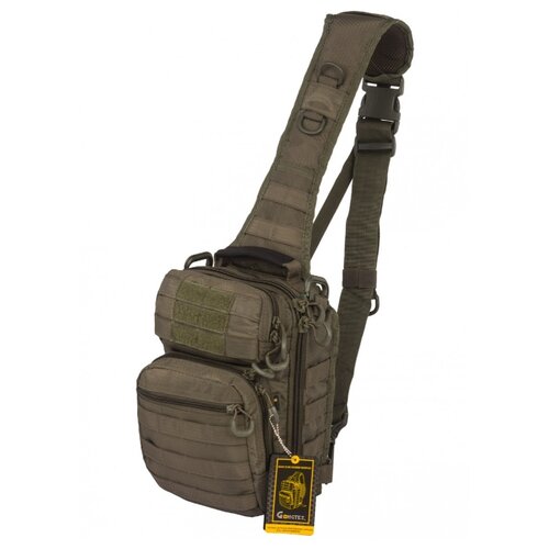 фото Тактический рюкзак-сумка gongtex rover sling hexagon backpack, арт 0306, цвет олива (olive)