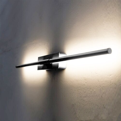 Светильник настенный светодиодный Insolito . 800 мм, алюминий, серебристый, диммируемый, с пультом ДУ