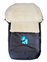 Конверт-мешок Womar S77 Exlusive Lion melange fabric в коляску 95 см серый