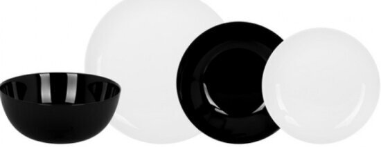 Набор Luminarc дивали столовый черно-белый, 19 предметов