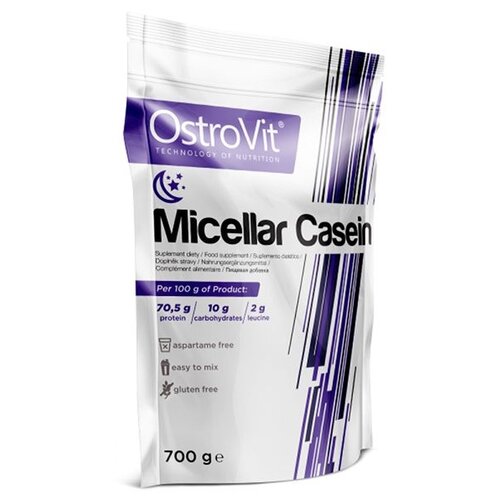 Протеин OstroVit Micellar Casein, 700 гр., шоколад протеин levelup 100% casein 454 гр шоколад орех