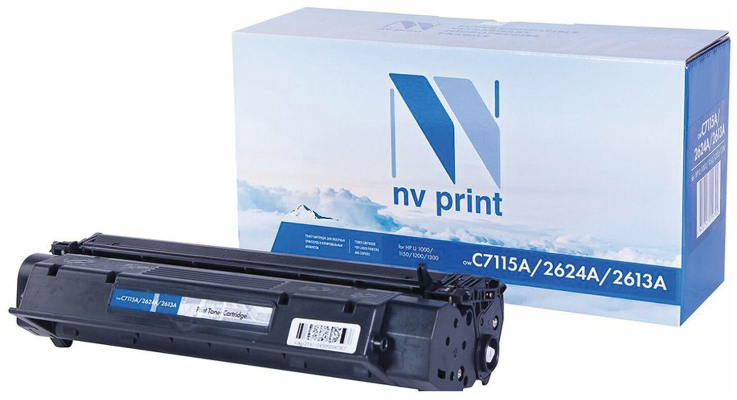Картридж для лазерных принтеров NV PRINT Q2624X, Q2613X для HP LJ 1000w, 3500 стр NV-C7115X/2624
