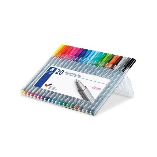 Staedtler набор капиллярных ручек Triplus Fineliner (334SB20), 20 шт.