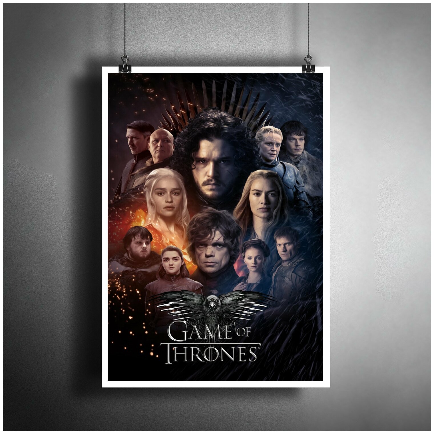 Постер плакат для интерьера "Сериал: Игра Престолов. Game of Thrones" / Декор дома, офиса, комнаты, квартиры A3 (297 x 420 мм)