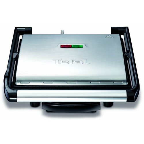 гриль tefal inicio gc242d38 серебристый черный Гриль Tefal Panini Grill GC241D, серебристый/черный