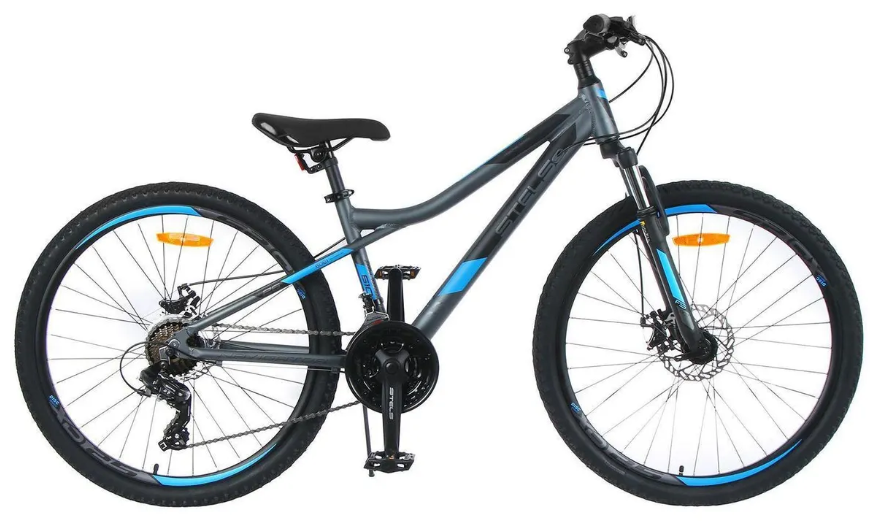 Велосипед STELS NAVIGATOR-610 MD 26, колесо 26', рост 14', сезон 2022-2023, антрацитовый/синий