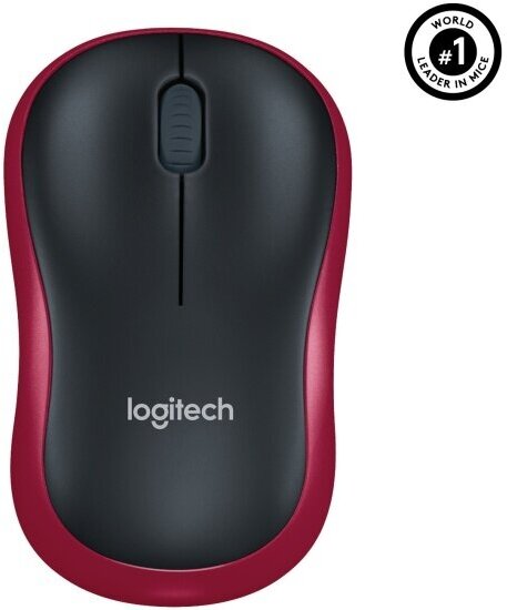 Мышь LOGITECH M185 Wireless mouse Red (910-002240)