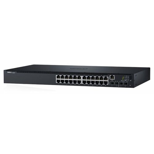 Dell Networking N1524,24x 1GbE + 4x10GbE SFP+,fixed ports, Stacking, Lifetime Limited Hardware Warranty