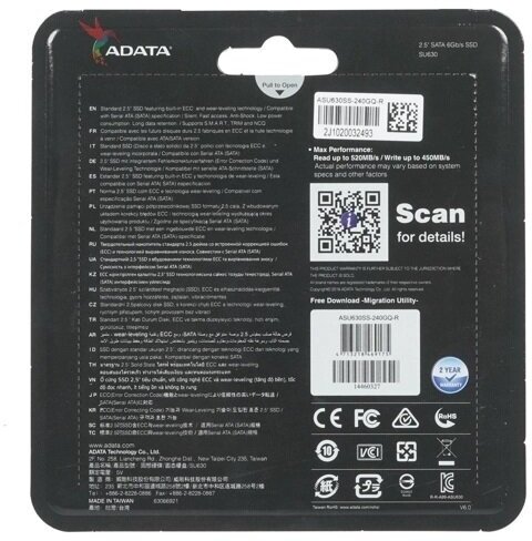 SSD накопитель A-DATA Ultimate SU630 240Гб, 2.5", SATA III - фото №10