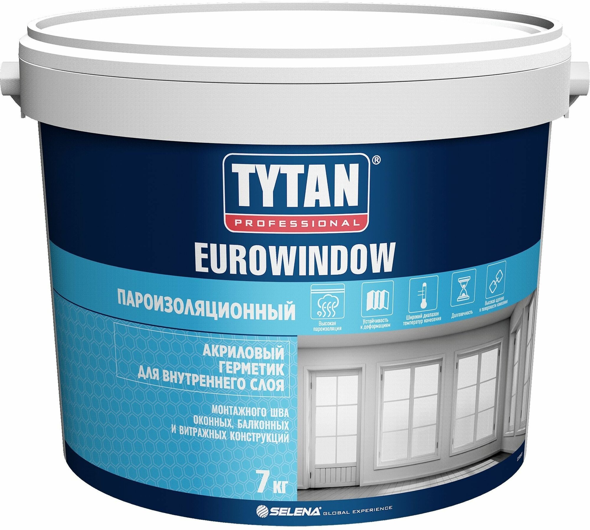 TYTAN Professional EUROWINDOW Герметик Акриловый Внутренний 7кг белый