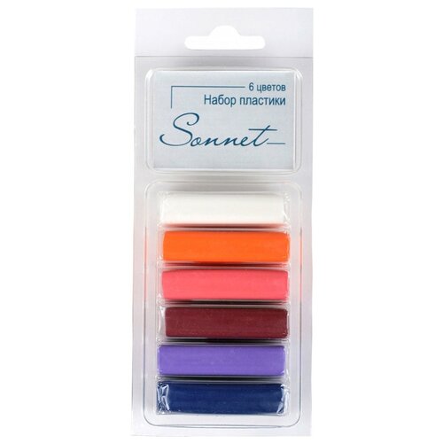 фото Полимерная глина sonnet набор ягодные цвета, 6 цветов (59103595), 120 г