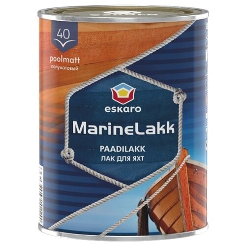 Лак Eskaro Marine lakk 40 полуматовый 2.4л ESL030