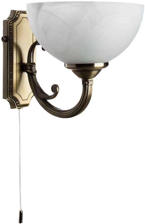 Бра Arte Lamp Windsor A3777AP-1AB, E14, 40 Вт, белый