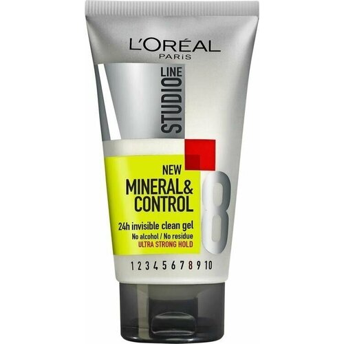 Гель для укладки L'Oral Paris Studio Line Mineral&Control Invisi CleanGel ультрасильный , 8/10 150 мл (Из Финляндии)