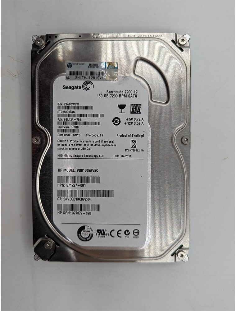 Жесткий диск 3.5 SATA 160GB Seagate ST3160318AS