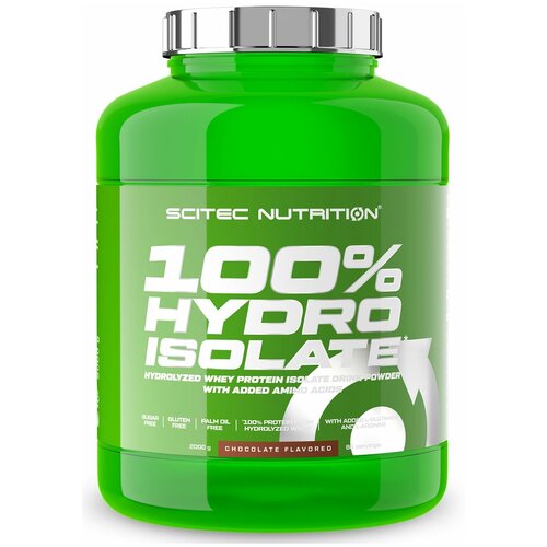 Scitec Nutrition 100% Hydro Isolate 2000 гр, шоколад протеин сывороточный изолят hx nutrition premium zero isolate 2000 г клубника