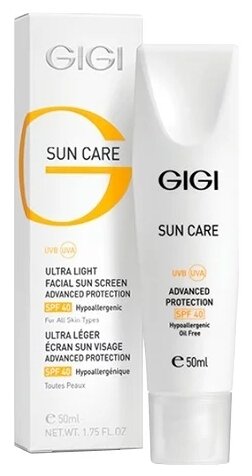 Легкая эмульсия для лица GiGi Sun Care Advanced Protection SPF40 50 мл
