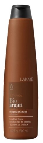 Lakme шампунь K.Therapy Bio argan увлажняющий не содержащий сульфатов для всех типов волос, 300 мл