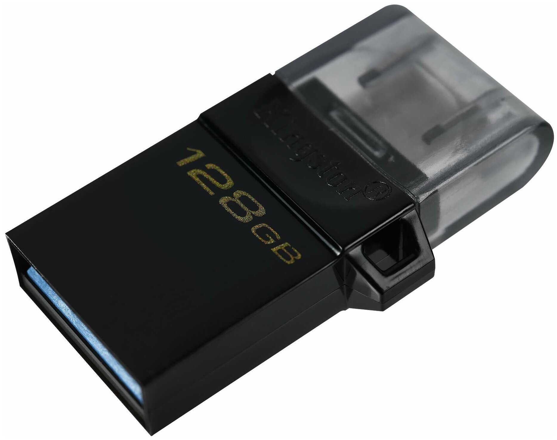 Флешка USB KINGSTON DataTraveler microDuo 3 G2 128ГБ, USB3.0, черный [dtduo3g2/128gb] - фото №2