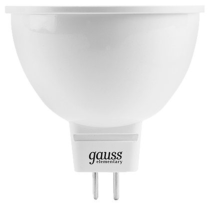 Упаковка ламп 10 штук Gauss Elementary MR16 7W 550lm 4100K GU5.3 LED 1/10/100 - фотография № 1