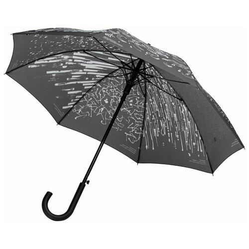 Зонт-трость CoolColor, черный