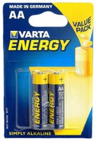 Батарейка VARTA 4106 LR6 BL2 Energy 2 шт блистер