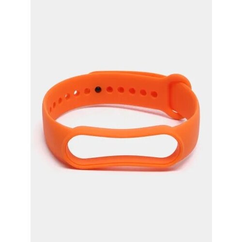 Силиконовый ремешок для фитнес-браслетов Xiaomi Mi Band 5 и Mi Band 6 (оранжевый цвет)