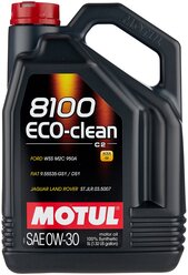 Синтетическое моторное масло Motul 8100 Eco-clean 0W30, 5 л