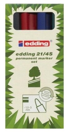 Edding Маркеры EcoLine 4 шт. (E-21/4S)