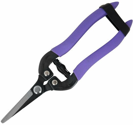 Ножницы универсальные из нержавеющей стали цвет фиолетовый незаменимый инструмент для флористов и садоводов.