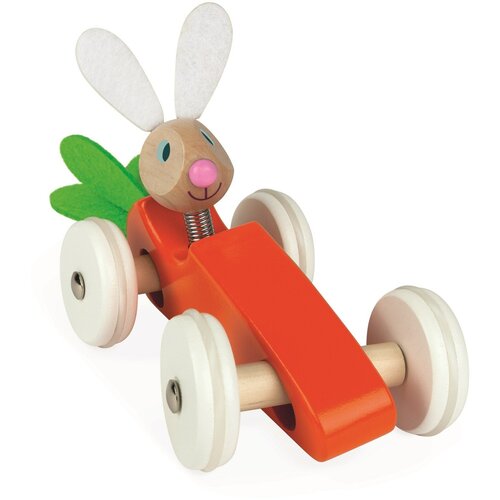 фото Каталка-машинка для малышей janod «кролик»