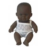Пупс Miniland мальчик африканец, 21 см, 31123 - изображение