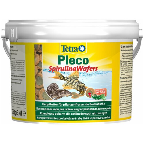 Сухой корм для рыб Tetra Pleco Spirulina Wafers, 3.6 л, 1.75 кг