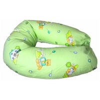 Подушка многофункциональная для беременных и для кормления зеленая