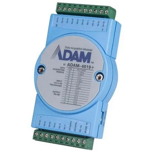 Advantech ADAM-4019+-F 8Thermocouple Modbus RS-485 Remote I/O ADAM-4019+-F