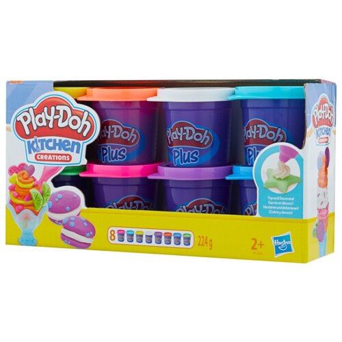 фото Масса для лепки Play-Doh Plus Набор 8 банок (A1206)