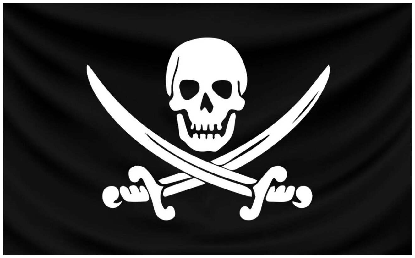 Пиратский флаг Калико Джека 90х135 см