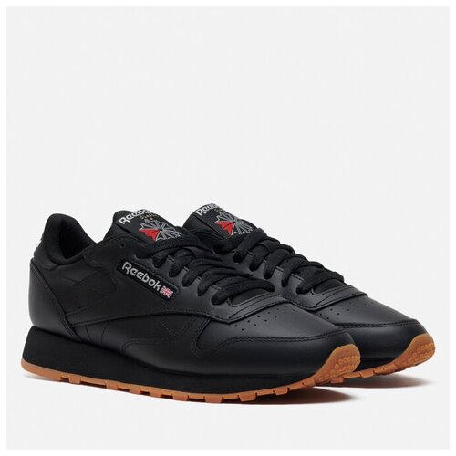 Кроссовки Reebok Classic Leather, повседневные, натуральная кожа, размер 41, черный