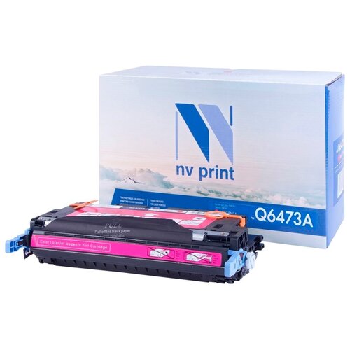 Картридж NV Print Q6473A Magenta для HP, 4000 стр, пурпурный