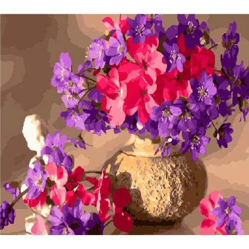 Картина по номерам Букет из весенних цветов 40х50 см Hobby Home